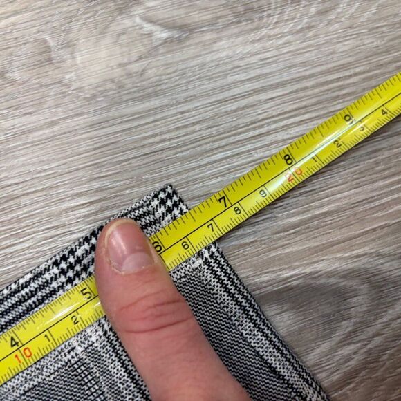 Banana Republic High Rise Tapered Ankle Crop Pants Women's Gray Plaid NWT sz 12 - Picture 12 of 13